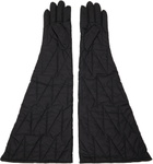 Rick Owens Black Tower Long Gloves