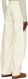LOW CLASSIC Off-White Cocoon Fit Jeans