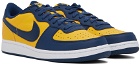 Nike Navy & Yellow Terminator Low Sneakers