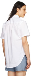 Steven Passaro White Topstitching Shirt