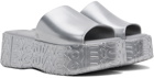 Marc Jacobs Silver Melissa Edition Becky Sandals