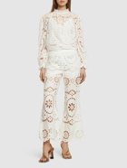ZIMMERMANN - Lexi Embroidered Linen Flared Pants
