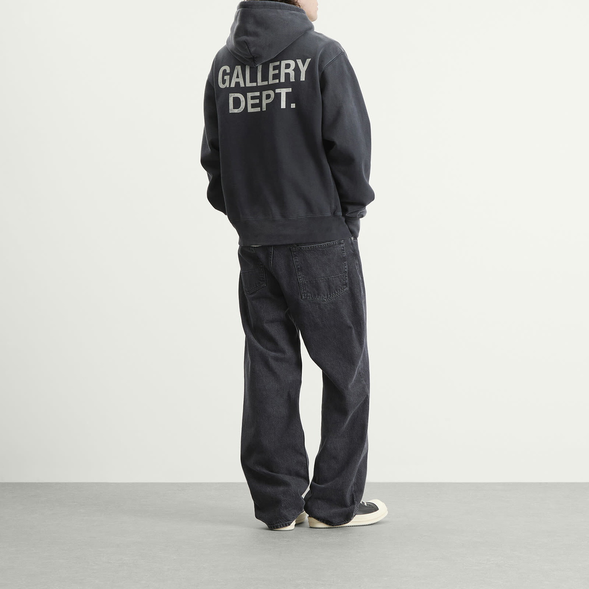 Gallery Dept Men's Gd Paint Logo Hoodie in Vintage Black