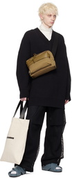 Jil Sander Beige Flat Shopper Medium Tote