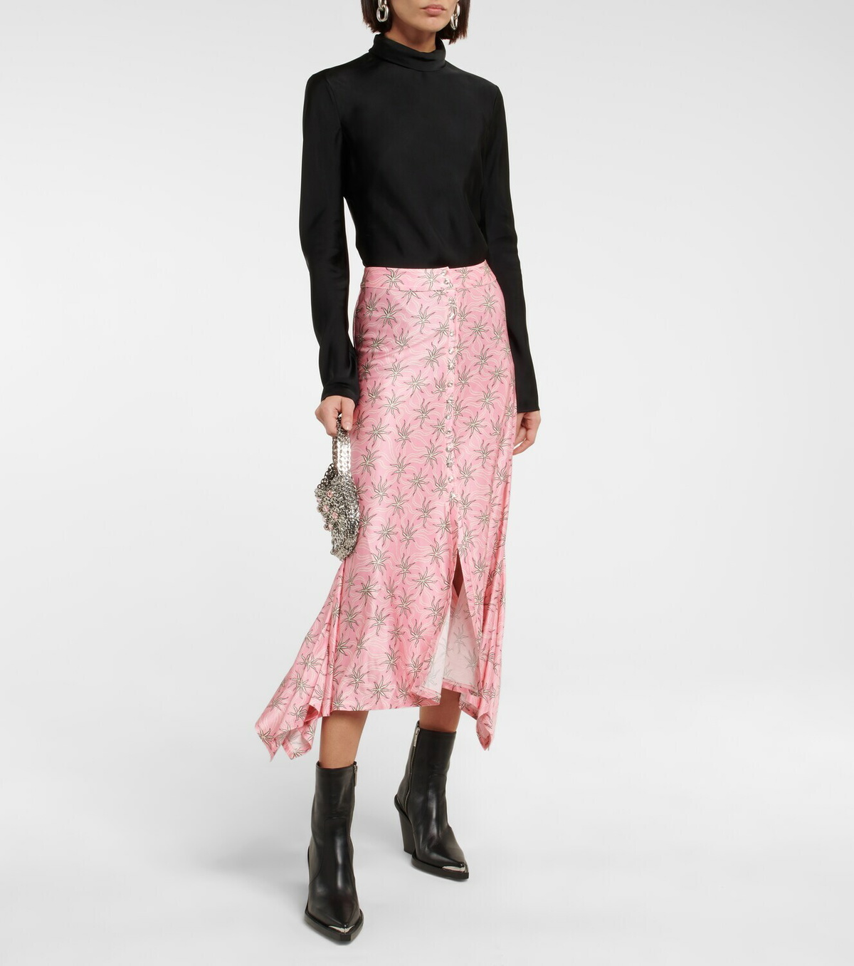 paco rabanne tie dye skirt