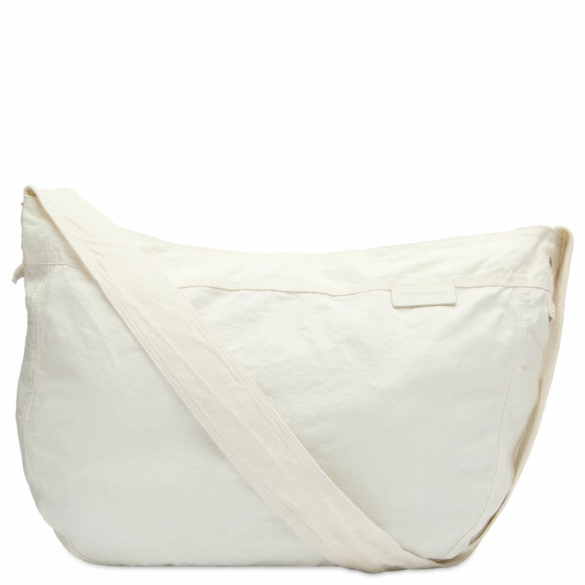 Nothing Written Women's Linen Cross Body Bag in White 