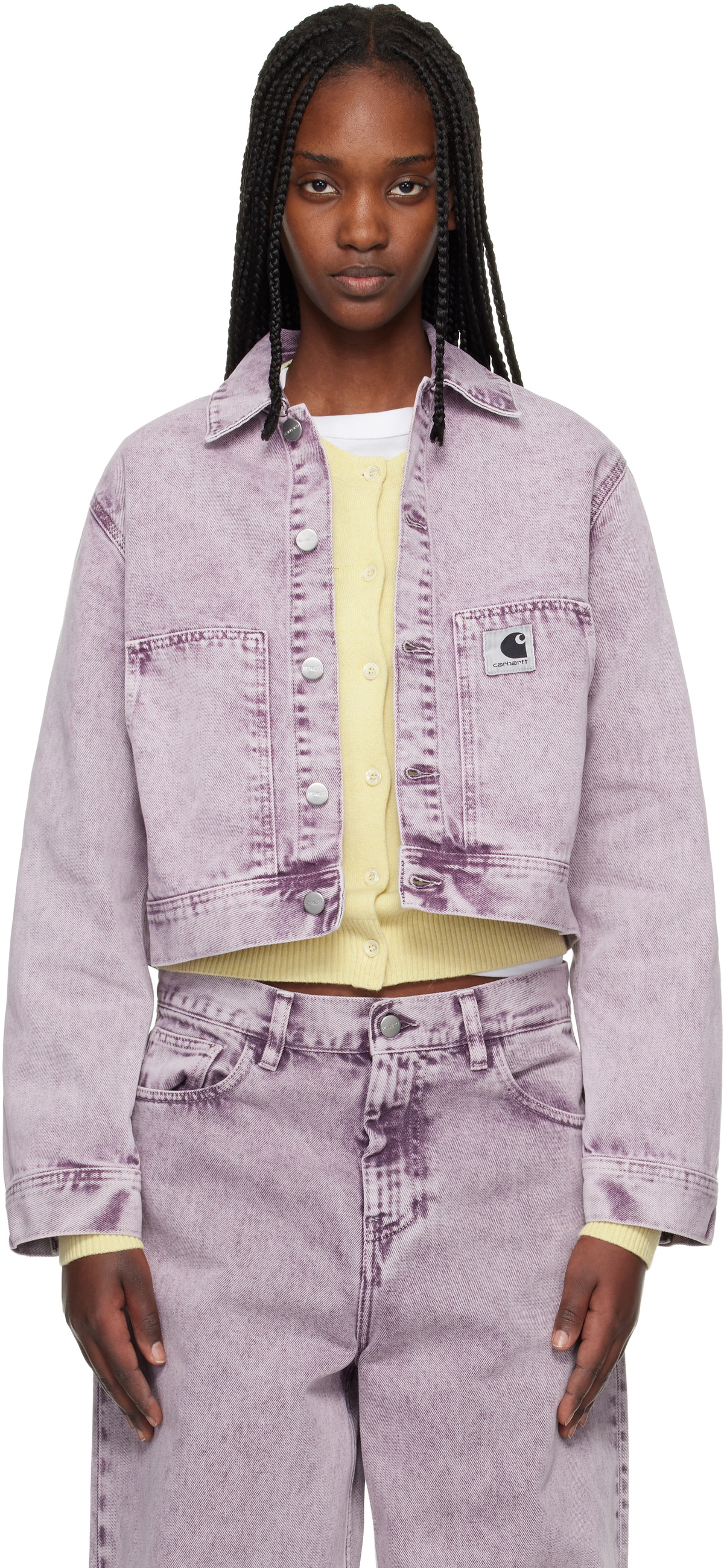 Carhartt Work In Progress Purple Arca Denim Jacket