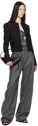 The Attico Black Zip jacket