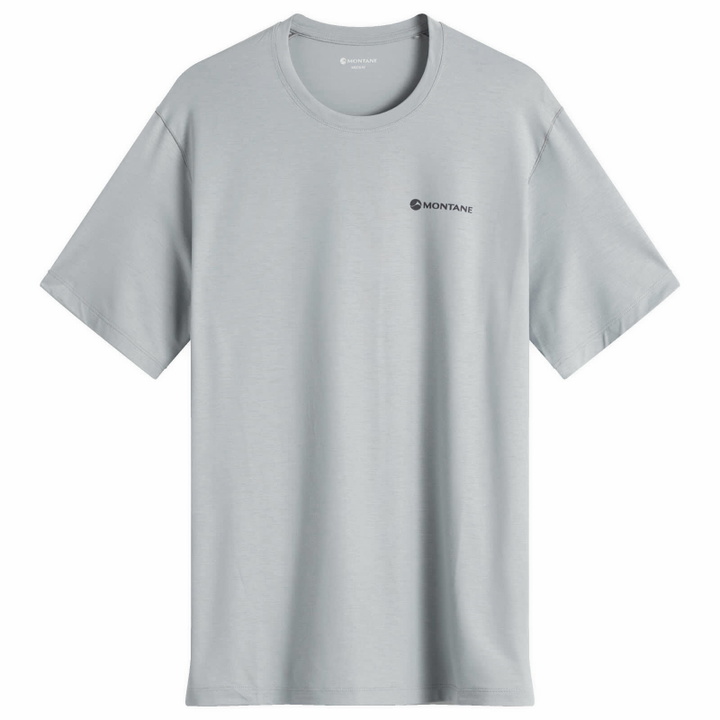 Photo: Montane Men's Alhena Mountain 25 T-Shirt in Pebble Blue