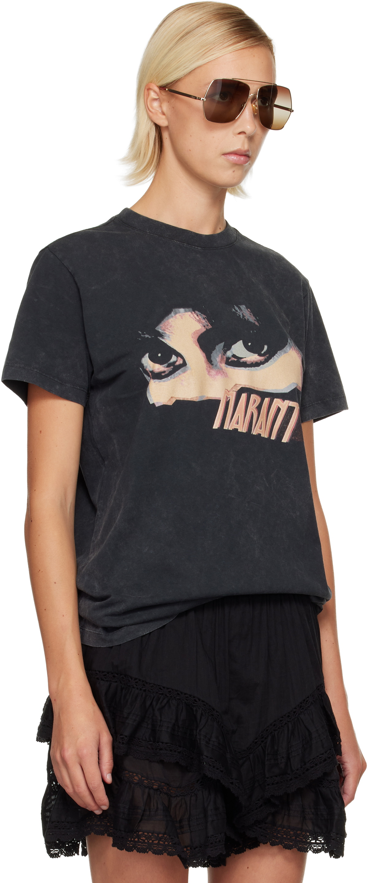 Isabel Marant Etoile Black Zoeline T-shirt