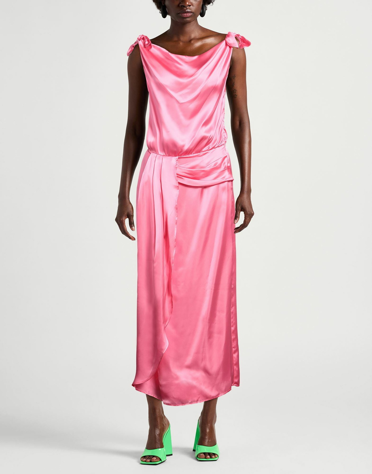 Manila Grace Womens Midi dress in Pink