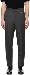 Wooyoungmi Gray Cropped Trousers