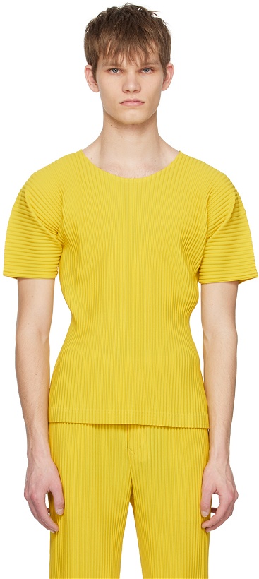 Photo: Homme Plissé Issey Miyake Yellow Monthly Color March T-Shirt