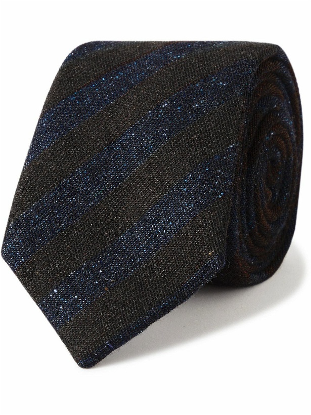 Photo: Paul Smith - 8cm Striped Wool and Silk-Blend Tie