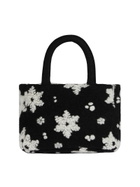 MC2 Saint Barth Soft Wooly Clarine Handbag With Snowflake Jacquard Pattern
