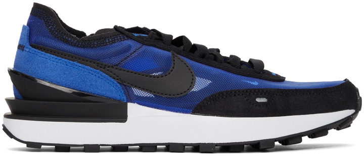 Photo: Nike Blue & Black Waffle One Sneakers