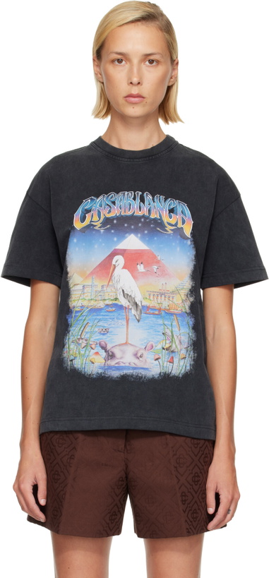 Photo: Casablanca Black Oversized T-shirt