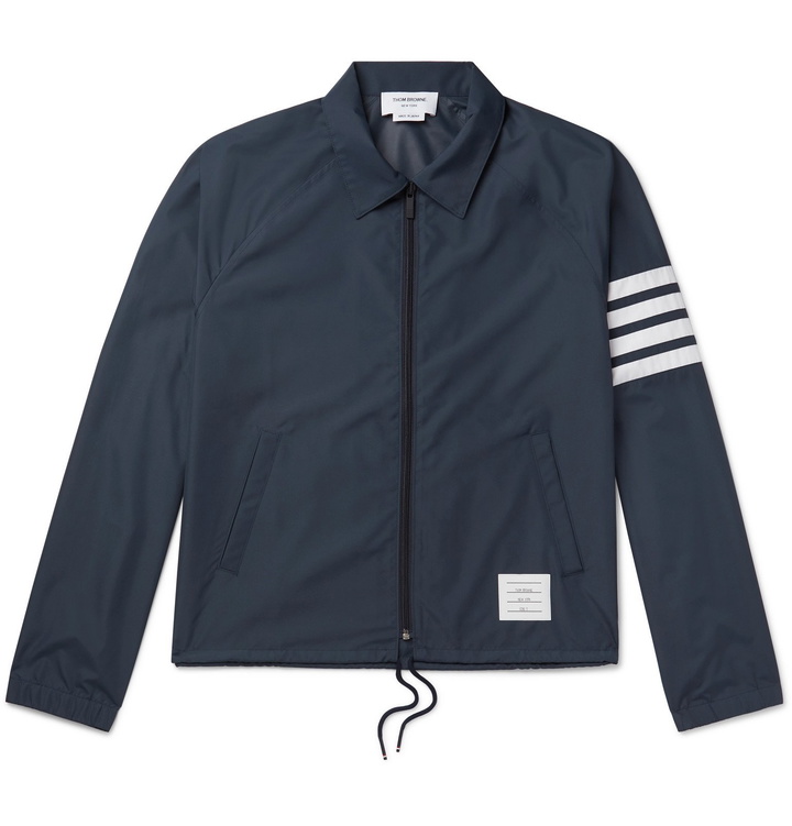 Photo: Thom Browne - Slim-Fit Striped Shell Jacket - Blue