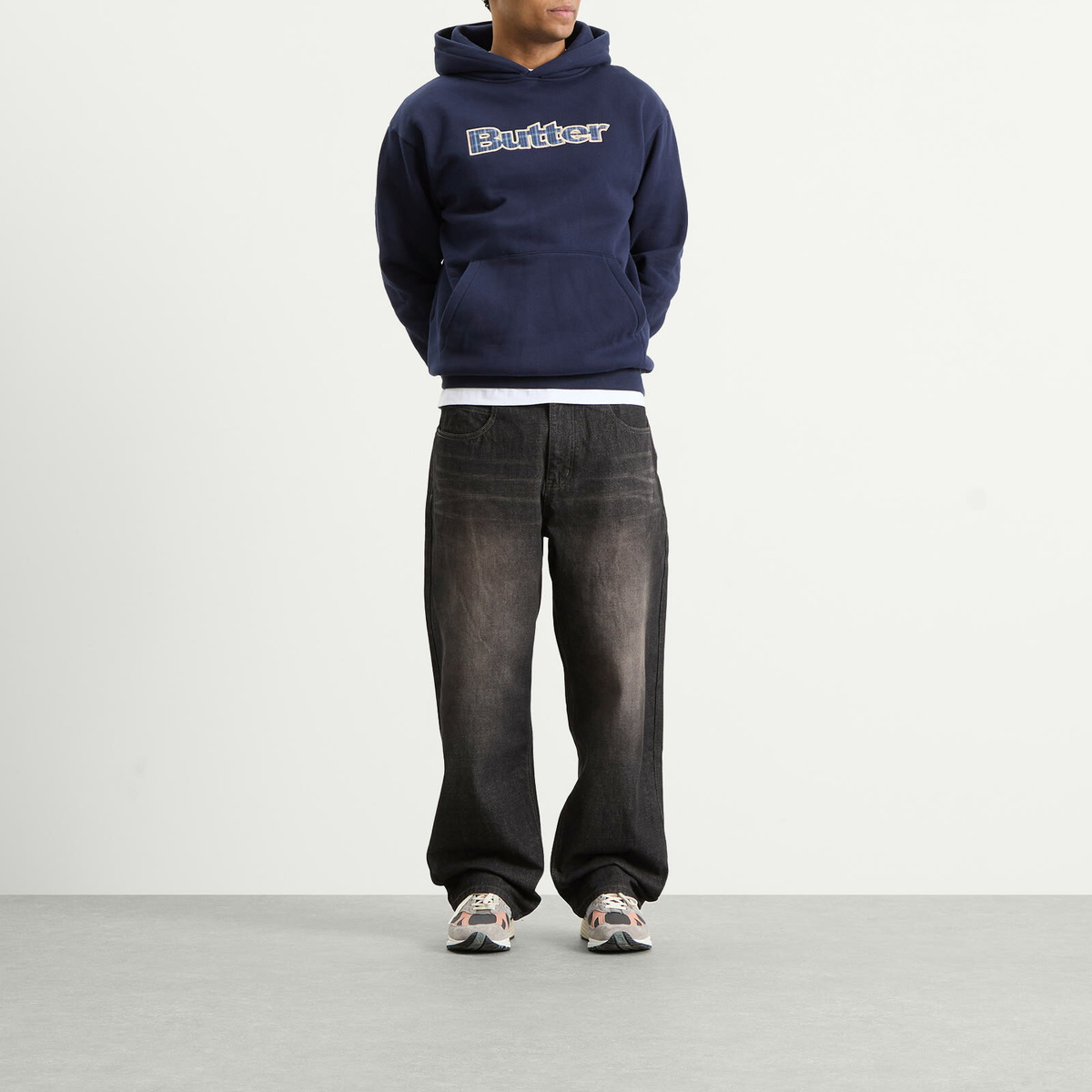 Butter Goods Men's Scorpion Stitch Denim Jeans in Slub Black
