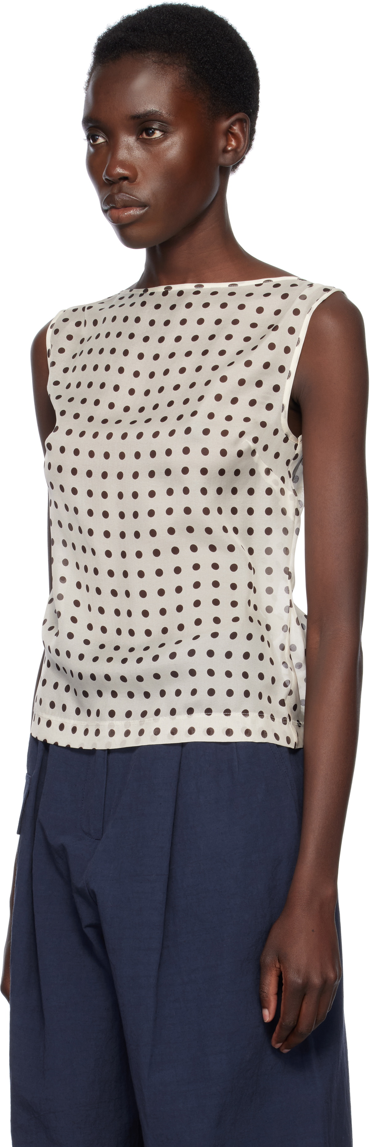 Caro Editions Off-White Alexa Top