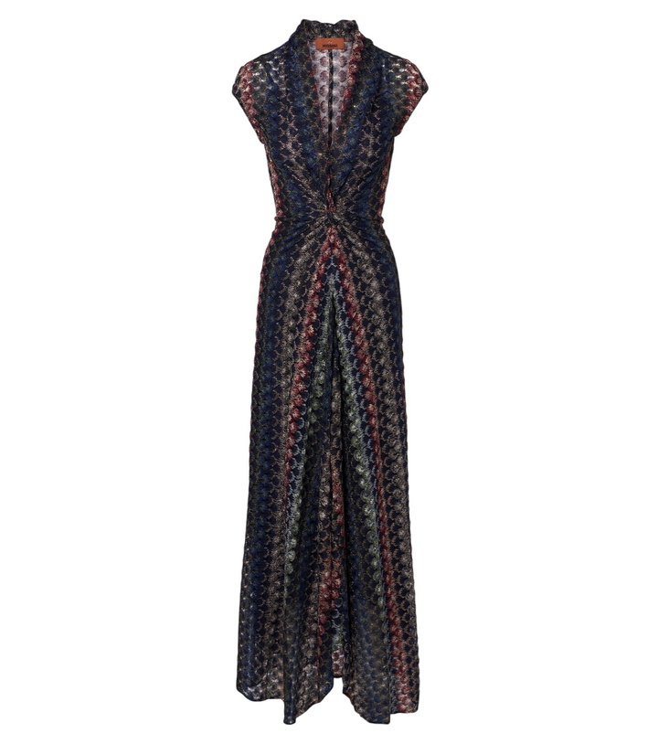 Photo: Missoni Gathered knitted maxi dress