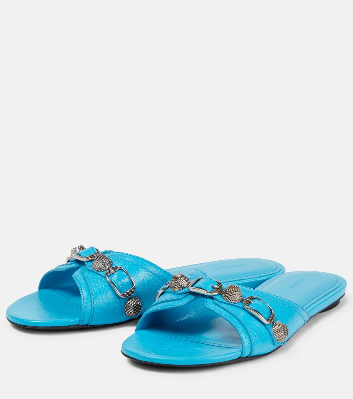 Balenciaga - Cagole leather sandals Balenciaga