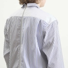 Comme des Garçons SHIRT Men's Cotton Poplin Shirt in White X Stripe