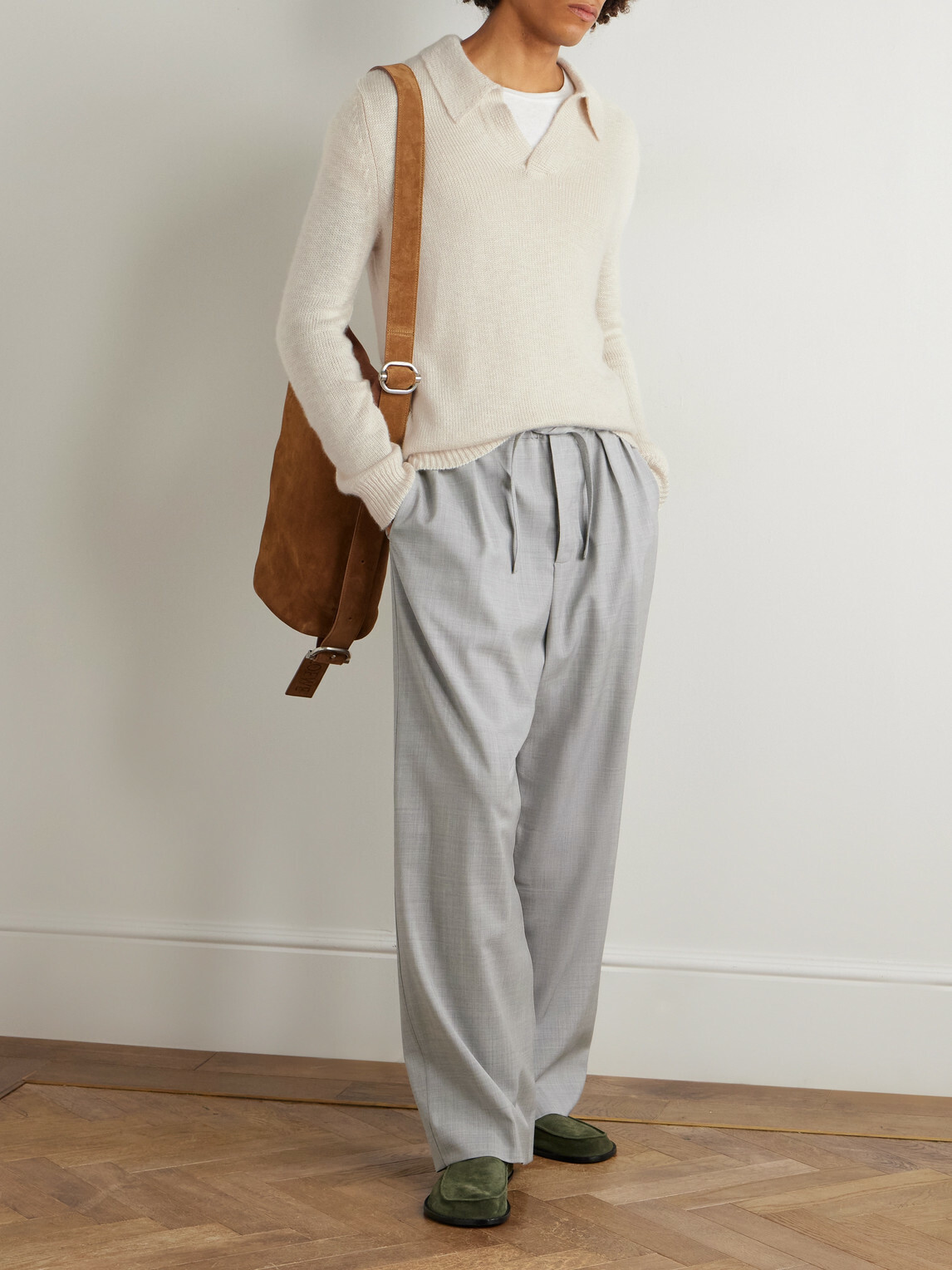 Gabriela Hearst - Aled Cashmere Polo Shirt - Neutrals