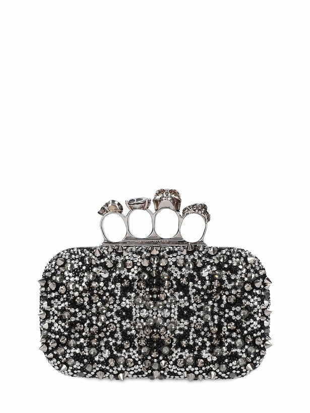 Photo: ALEXANDER MCQUEEN - Skull Four Ring Embellished Clutch