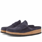 Birkenstock Men's Naples Mule in Navy Suede