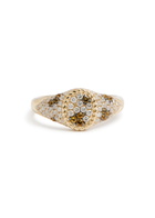 Yvonne Leon Baby Chevalière Ovale Léopard 9kt Gold Signet Ring
