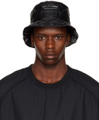 Juun.J Black Quilted Bucket Hat