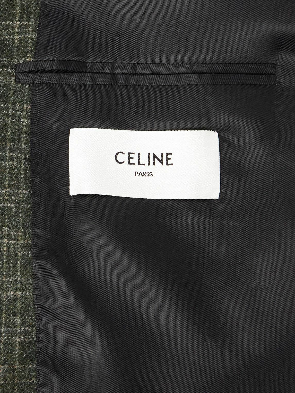 CELINE - Wool Bouclé Jacket - Green