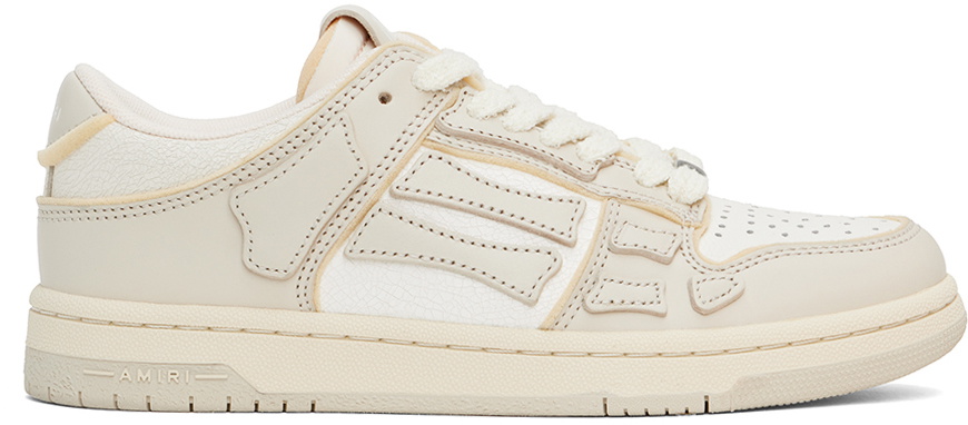 関税負担なし◆AMIRI◆SKEL-TOP LOW レザースニーカー ホワイト AMIRI Skel-top Leather low-top Sneakers | White | FARFETCH