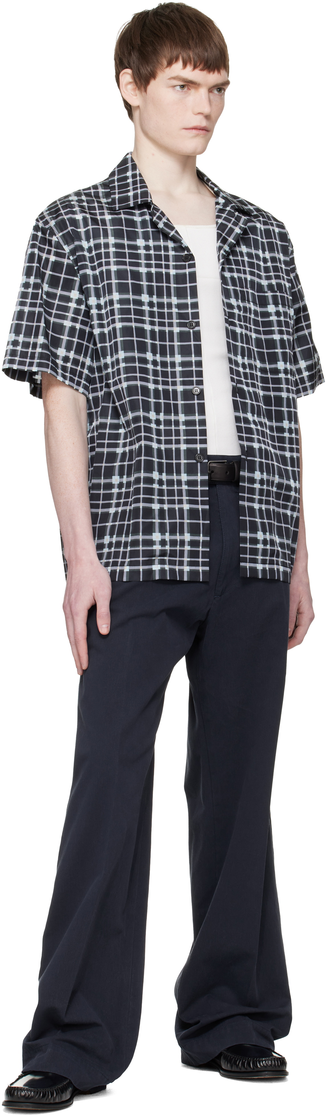 Lanvin Black Checked Shirt