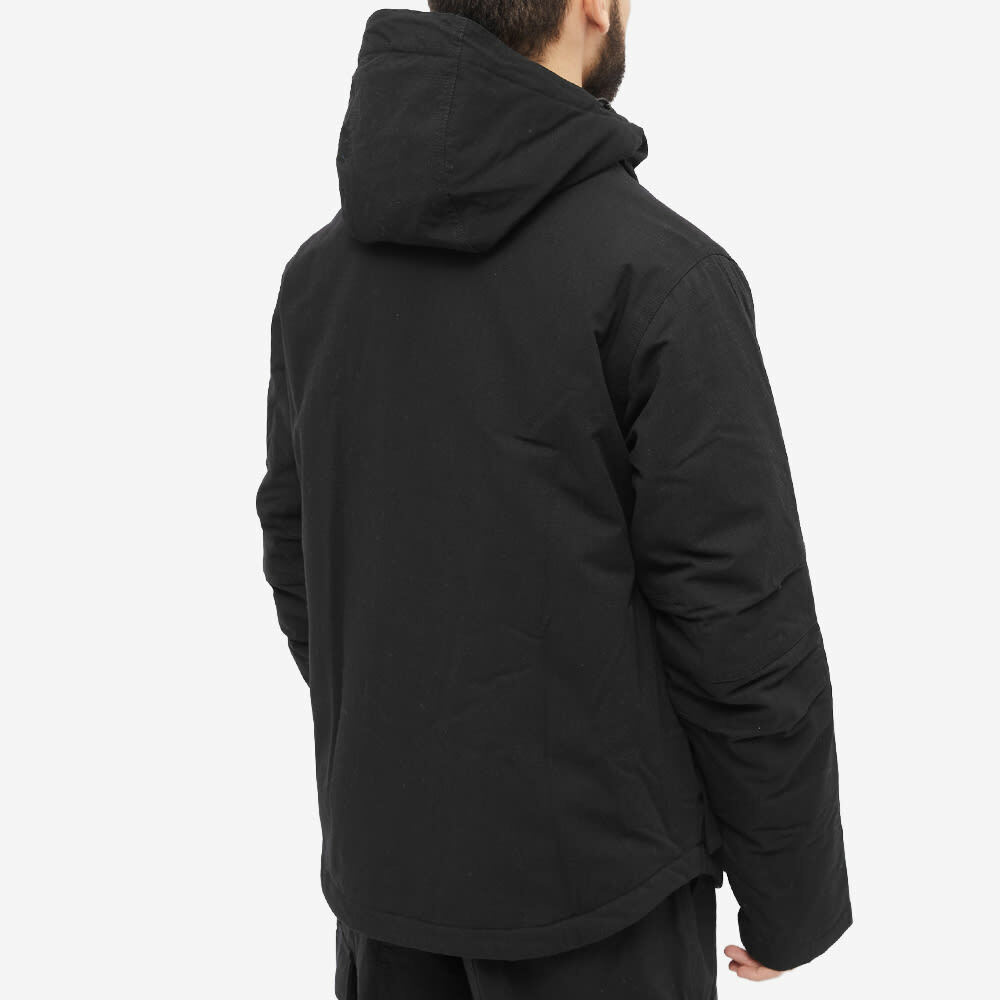 Maharishi Men's Water Repellent Padded Han Parka Jacket in Black