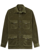 Rubinacci - Sahariana Cotton-Blend Corduroy Field Jacket - Green