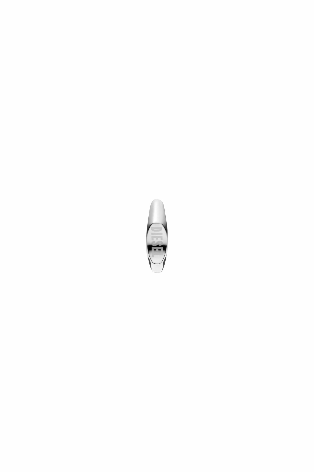 Diesel Stainless steel hoop earring - Earrings - Unisex - Silver