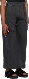 YAKU SSENSE Exclusive Gray Cargo Pants