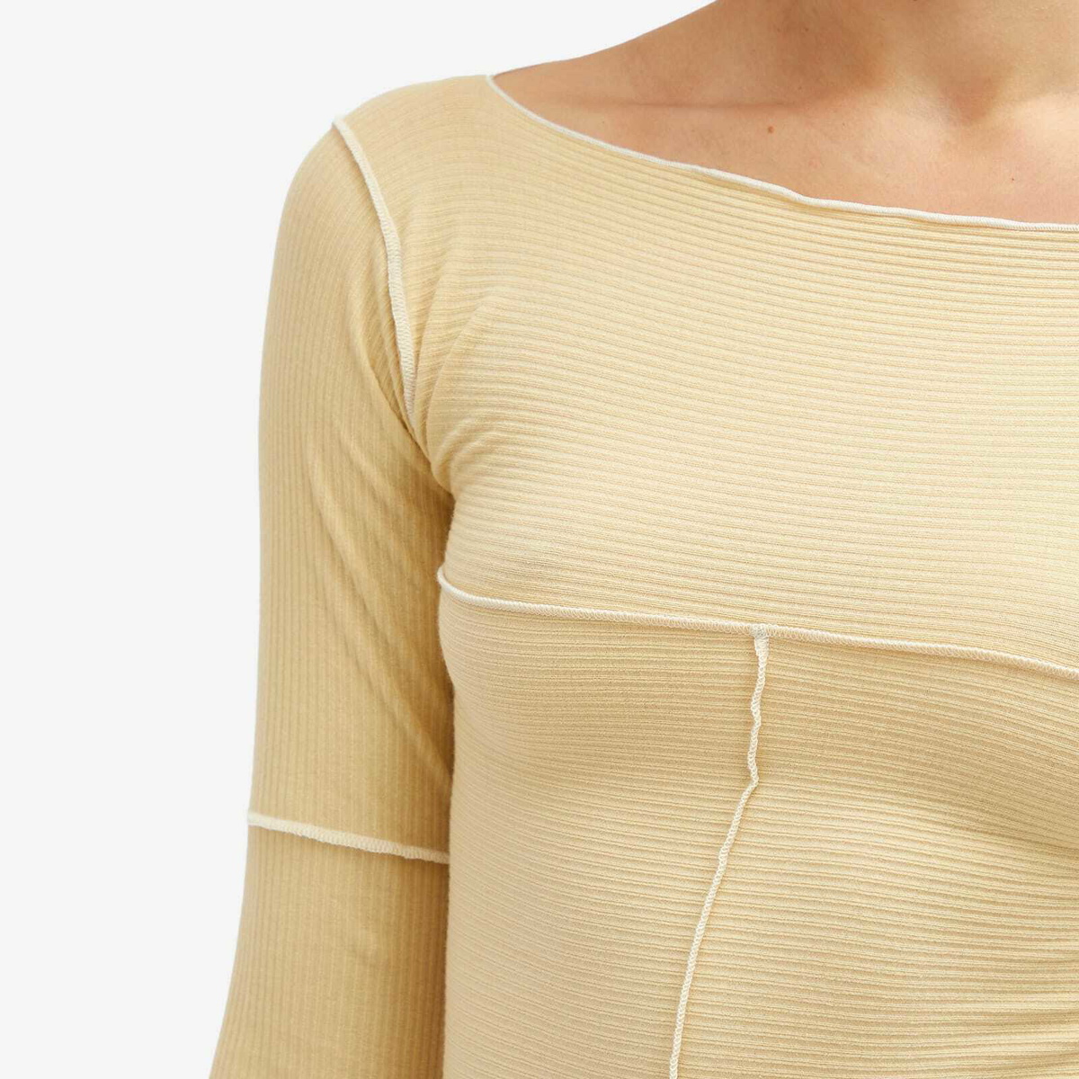 Baserange Women's Cinder Long Sleeve Top in Hen Yellow Baserange