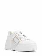 ROGER VIVIER Viv Skate High Leather Sneakers