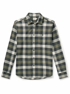 Faherty - Checked Cotton-Flannel Shirt - Green