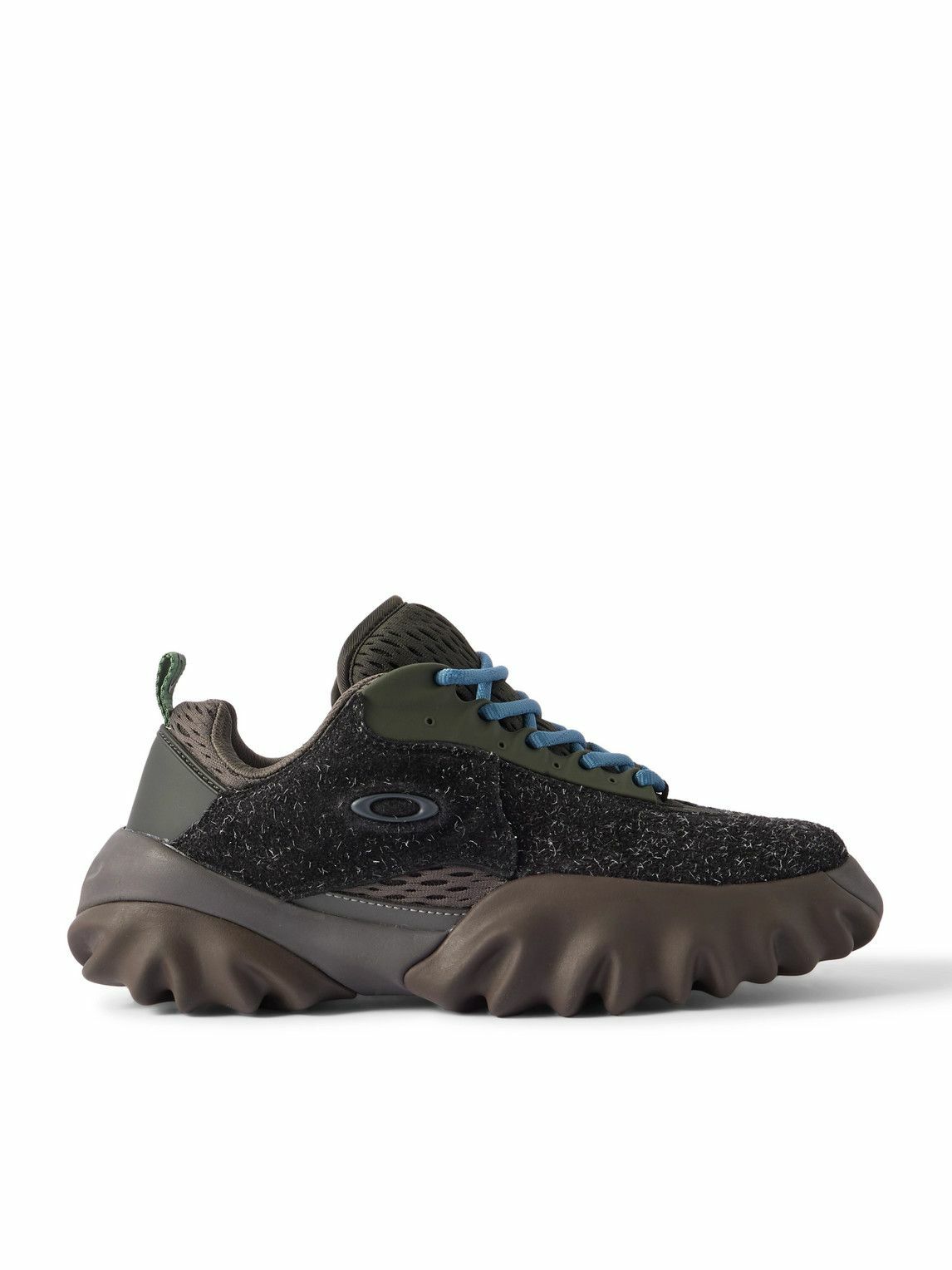 Oakley Factory - Rubber-Trimmed Suede Sneakers - Brown