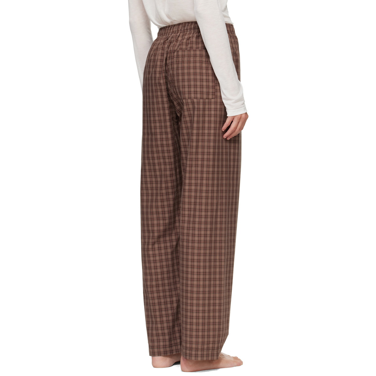Tekla Brown Fine Twill Pyjama Pants