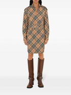 Burberry Brown Nova Check Cotton Shirt Dress