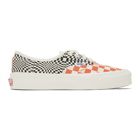 Vans Orange and Black Check OG Authentic LX Sneakers