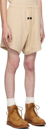 Fear of God ESSENTIALS Beige Drawstring Shorts