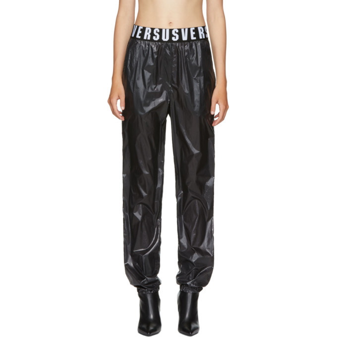 Photo: Versus Black Nylon Logo Track Pant