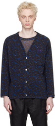 NEEDLES Black & Blue Floral Cardigan