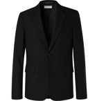 SAINT LAURENT - Black Slim-Fit Wool-Hopsack Blazer - Black